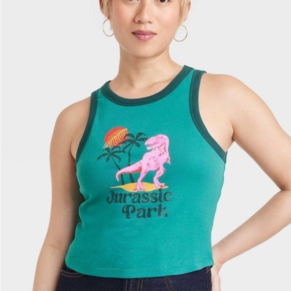 Jurassic park Tops - Jurassic Park Women's Graphic Tank
Top Green new